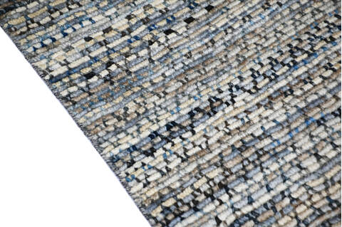 Modern-Contemporary Multicolor Hand Knotted 83 X 102 Area Rug 904-145438 Image 3