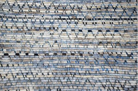 Modern-Contemporary Multicolor Hand Knotted 83 X 102 Area Rug 904-145438 Image 5