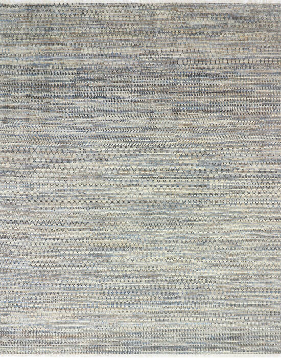 Modern-Contemporary Multicolor Hand Knotted 83 X 102 Area Rug 904-145438 Image 0