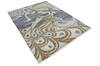 Modern-Contemporary Multicolor Hand Knotted 81 X 101 Area Rug 904-145440 Thumb 1