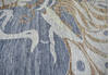 Modern-Contemporary Multicolor Hand Knotted 81 X 101 Area Rug 904-145440 Thumb 4
