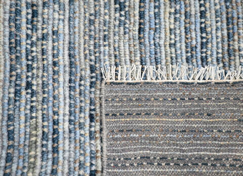 Modern-Contemporary Multicolor Hand Knotted 83 X 103 Area Rug 904-145442 Image 3