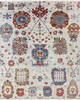 Modern-Contemporary Multicolor Hand Knotted 80 X 100  Area Rug 904-145443 Thumb 0