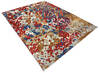 Modern-Contemporary Multicolor Hand Knotted 90 X 119  Area Rug 904-145446 Thumb 1