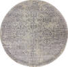 Modern-Contemporary Grey Round Hand Knotted 80 X 80  Area Rug 904-145447 Thumb 0