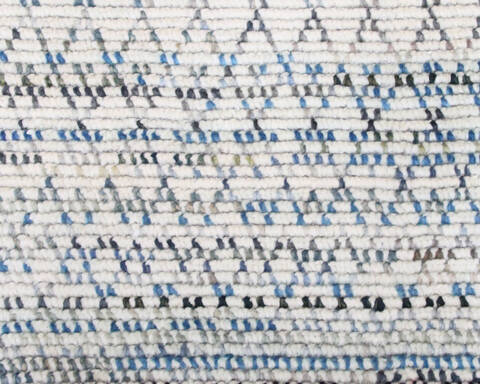 Modern-Contemporary Multicolor Hand Knotted 80 X 101 Area Rug 904-145451 Image 4