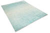 Modern-Contemporary Blue Hand Knotted 79 X 99 Area Rug 904-145452 Thumb 1