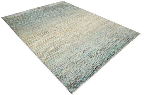 Modern-Contemporary Multicolor Hand Knotted 90 X 1110 Area Rug 904-145453 Image 1