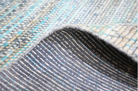 Modern-Contemporary Multicolor Hand Knotted 90 X 1110 Area Rug 904-145453 Image 6