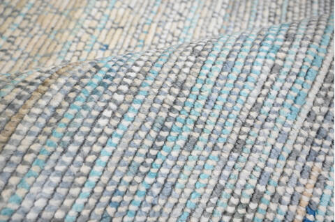 Modern-Contemporary Multicolor Hand Knotted 90 X 1110 Area Rug 904-145453 Image 7
