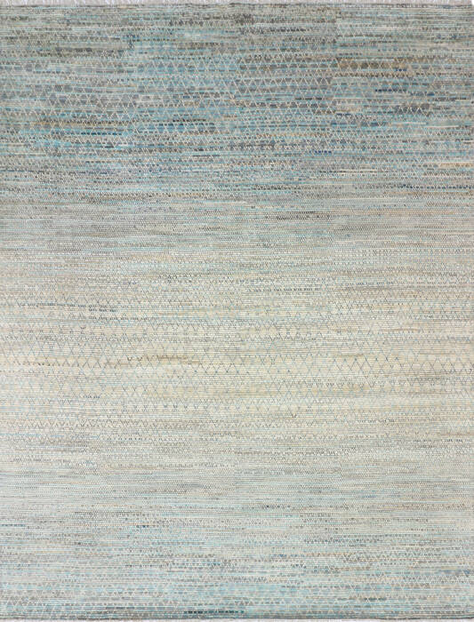 Modern-Contemporary Multicolor Hand Knotted 90 X 1110 Area Rug 904-145453 Image 0
