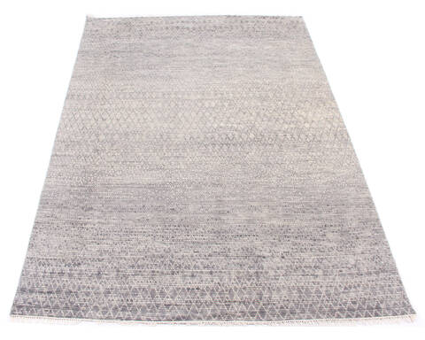 Modern-Contemporary Grey Hand Knotted 711 X 100 Area Rug 904-145455 Image 1