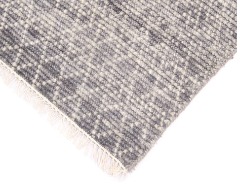 Modern-Contemporary Grey Hand Knotted 711 X 100 Area Rug 904-145455 Image 2