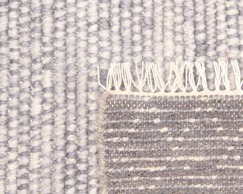 Modern-Contemporary Grey Hand Knotted 711 X 100 Area Rug 904-145455 Image 3
