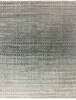 Modern-Contemporary Green Hand Knotted 83 X 107 Area Rug 904-145457 Thumb 0