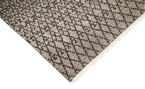 Modern-Contemporary Brown Hand Knotted 90 X 1111 Area Rug 904-145458 Image 2