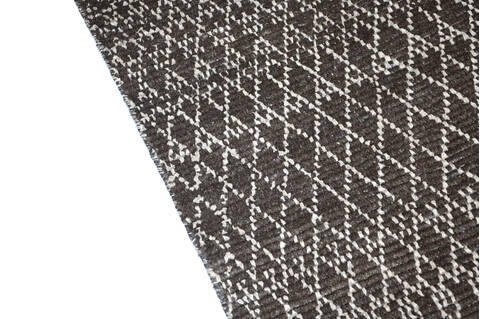 Modern-Contemporary Brown Hand Knotted 90 X 1111 Area Rug 904-145458 Image 3