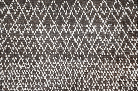 Modern-Contemporary Brown Hand Knotted 90 X 1111 Area Rug 904-145458 Image 5