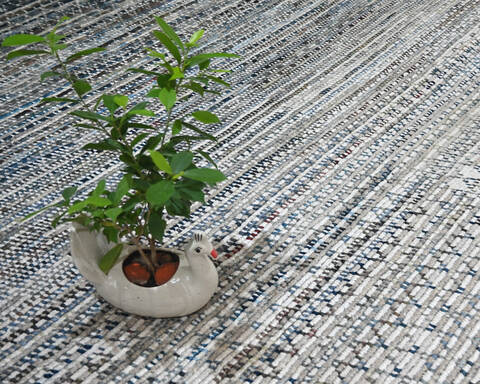 Modern-Contemporary Multicolor Hand Knotted 91 X 122 Area Rug 904-145459 Image 8
