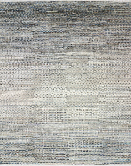 Modern-Contemporary Multicolor Hand Knotted 91 X 122 Area Rug 904-145459 Image 0