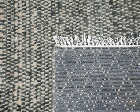 Modern-Contemporary Green Hand Knotted 92 X 126 Area Rug 904-145461 Image 3