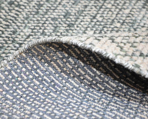 Modern-Contemporary Green Hand Knotted 92 X 126 Area Rug 904-145461 Image 6