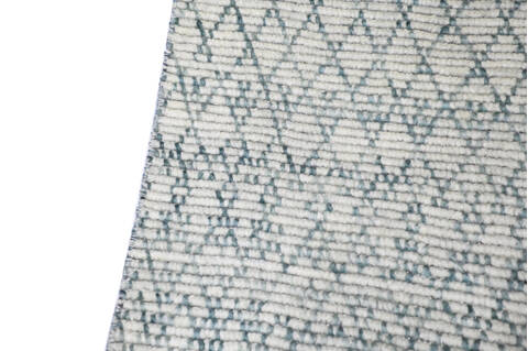 Modern-Contemporary Green Hand Knotted 810 X 122 Area Rug 904-145464 Image 6