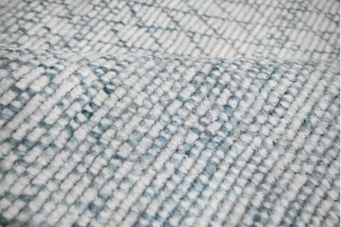 Modern-Contemporary Green Hand Knotted 810 X 122 Area Rug 904-145464 Image 8