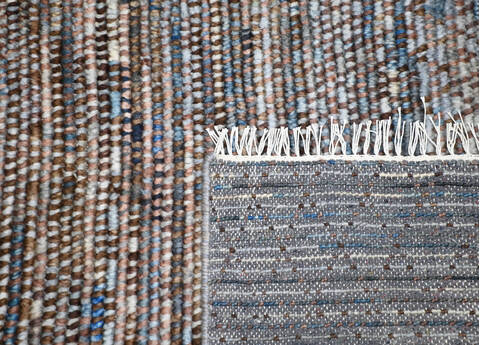 Modern-Contemporary Multicolor Hand Knotted 811 X 122 Area Rug 904-145466 Image 3