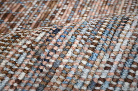 Modern-Contemporary Multicolor Hand Knotted 811 X 122 Area Rug 904-145466 Image 7