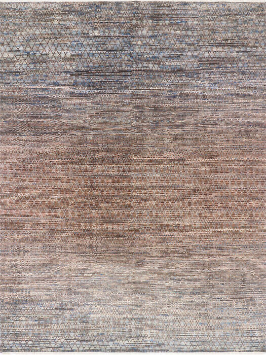 Modern-Contemporary Multicolor Hand Knotted 811 X 122 Area Rug 904-145466 Image 0