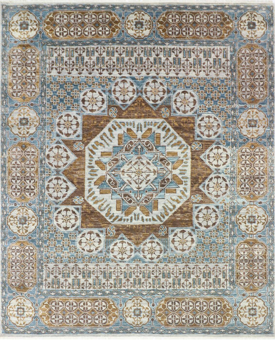 Mamluk Multicolor Hand Knotted 80 X 96 Area Rug 904-145472 Image 0