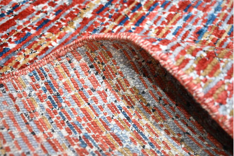 Modern-Contemporary Multicolor Square Hand Knotted 710 X 81 Area Rug 904-145473 Image 7