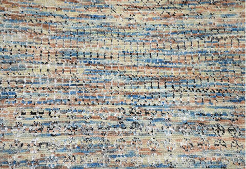 Modern-Contemporary Multicolor Hand Knotted 80 X 95 Area Rug 904-145475 Image 4