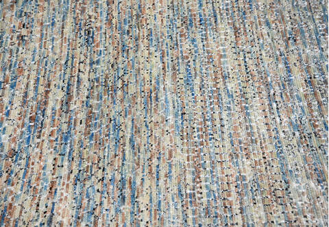 Modern-Contemporary Multicolor Hand Knotted 80 X 95 Area Rug 904-145475 Image 5