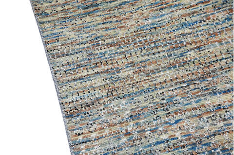 Modern-Contemporary Multicolor Hand Knotted 80 X 95 Area Rug 904-145475 Image 6
