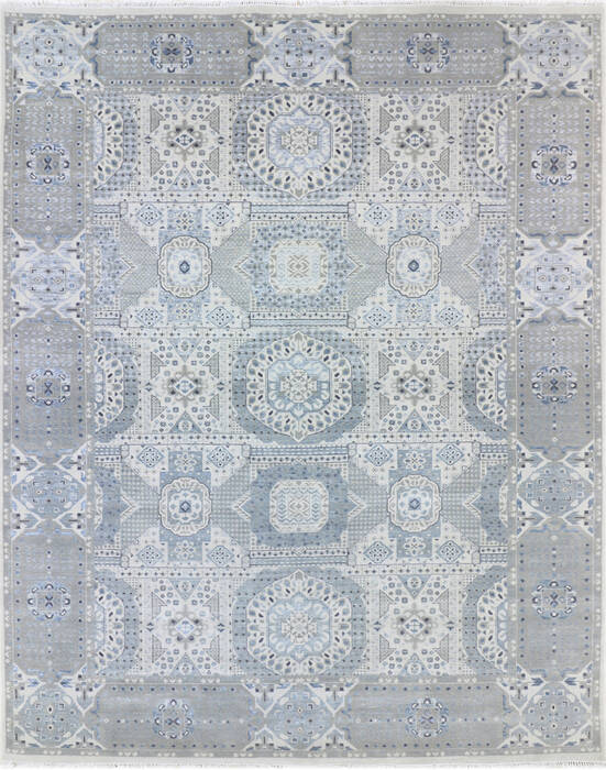 Mamluk Blue Hand Knotted 100 X 140 Area Rug 904-145477 Image 0