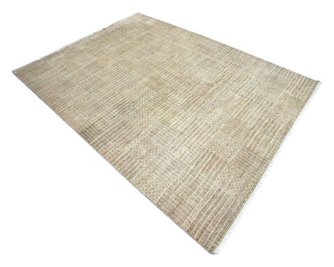 Modern-Contemporary Grey Hand Knotted 810 X 124 Area Rug 904-145478 Image 1
