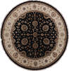Jaipur Black Round Hand Knotted 100 X 102  Area Rug 905-145481 Thumb 0