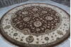 Jaipur Brown Round Hand Knotted 911 X 102 Area Rug 905-145482 Thumb 3