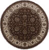 Jaipur Brown Round Hand Knotted 911 X 102  Area Rug 905-145482 Thumb 0