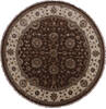 Jaipur Brown Round Hand Knotted 911 X 102 Area Rug 905-145482 Thumb 0