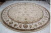 Jaipur Beige Round Hand Knotted 101 X 102  Area Rug 905-145484 Thumb 1