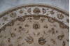 Jaipur Beige Round Hand Knotted 101 X 102  Area Rug 905-145484 Thumb 7