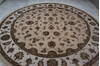 Jaipur Beige Round Hand Knotted 101 X 102  Area Rug 905-145484 Thumb 8