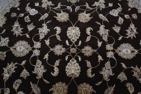 Jaipur Brown Round Hand Knotted 911 X 100 Area Rug 905-145485 Image 6