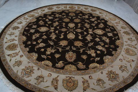 Jaipur Brown Round Hand Knotted 911 X 100 Area Rug 905-145485 Image 8
