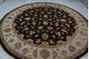 Jaipur Brown Round Hand Knotted 911 X 100  Area Rug 905-145485 Thumb 8