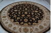 Jaipur Brown Round Hand Knotted 911 X 100 Area Rug 905-145485 Thumb 8