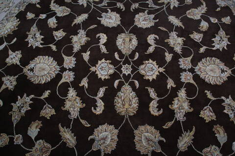 Jaipur Brown Round Hand Knotted 100 X 102 Area Rug 905-145486 Image 6